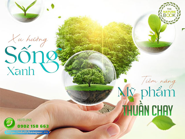 Xu hướng sống xanh và tiềm năng từ mỹ phẩm thuần chay