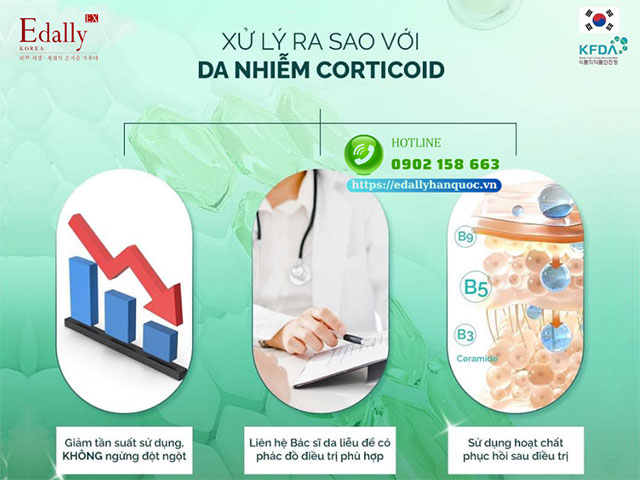 Xử lý ra sao với da bị nhiễm Corticoid?