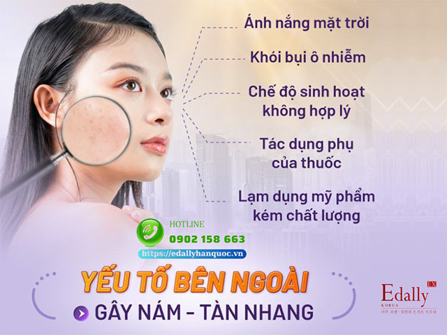 Các yếu tố bên ngoài gây nám da và tàn nhang ở phụ nữ mang thai