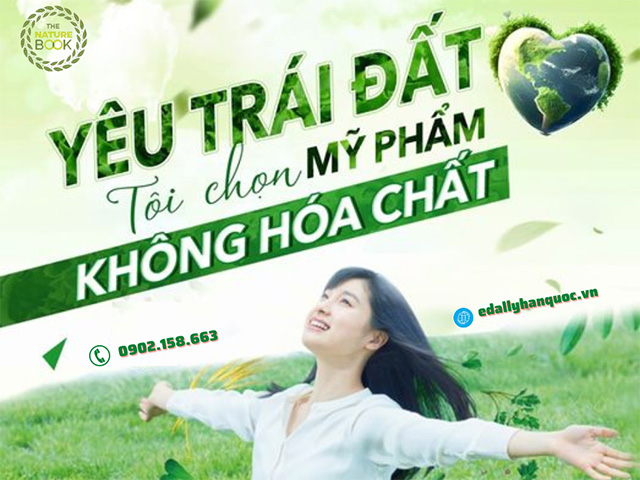 Yêu trái đất hãy chọn Mỹ phẩm thuần chay Hàn Quốc The Nature Book không hóa chất